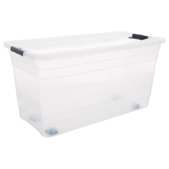 Boîte en plastique transparente 83L Easy Roll
