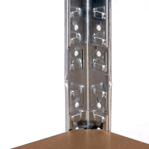 Scaffali in metallo 5 ripiani 150x75x30cm Set da 2