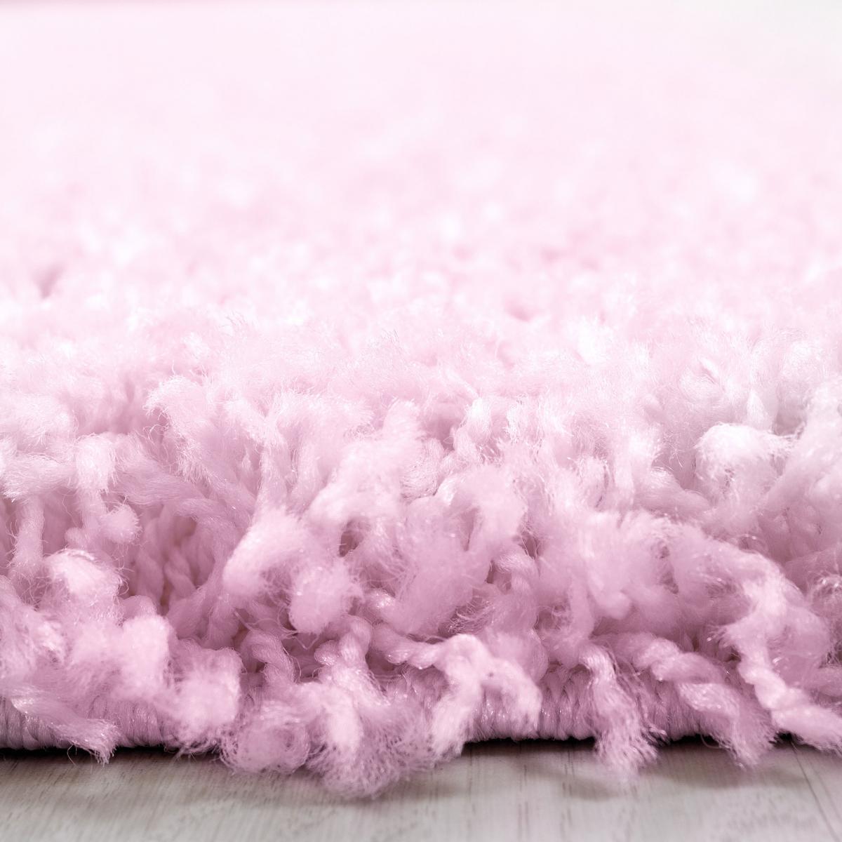 Tapis poils longs shaggy tissé motif uni ZASIVE