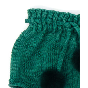 Ranita con pompón de pelo ecológico verde
