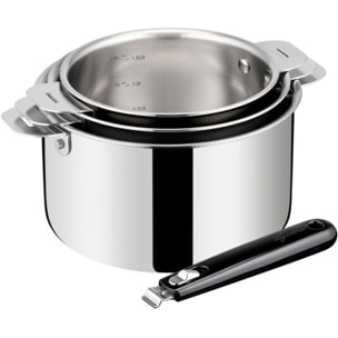 Batterie de cuisine LAGOSTINA Esperta triply 3pcs + poignée