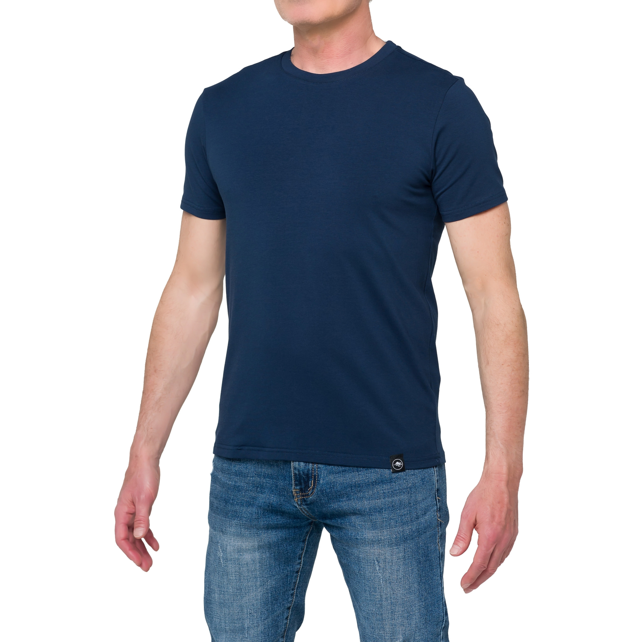 T-shirt in cotone slim fit Hot Buttered Canggu Blu navy