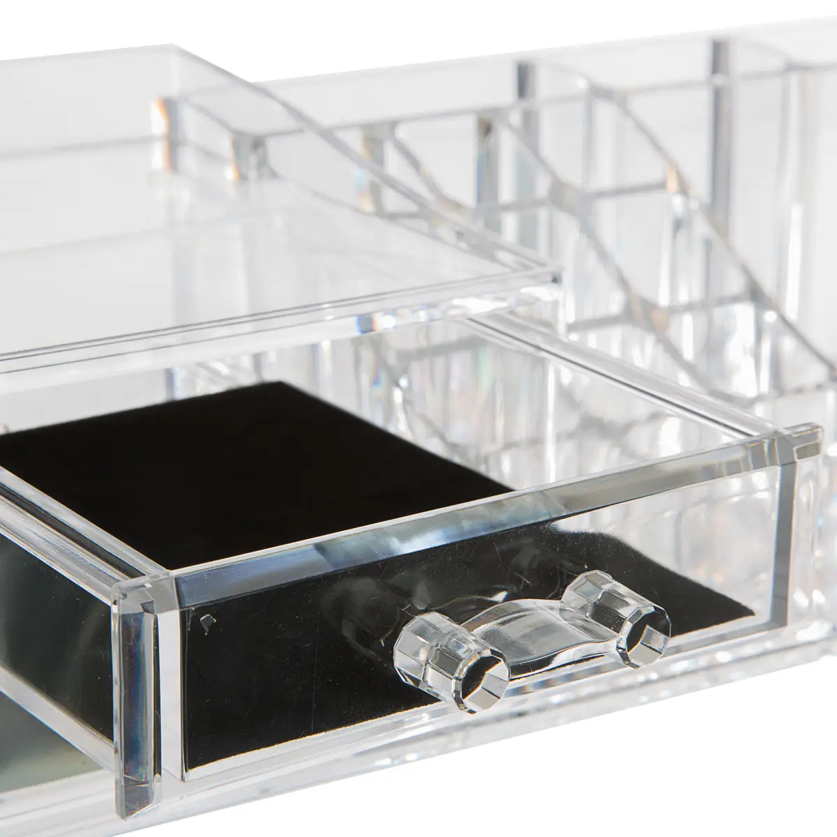 Organiseur 2 tiroirs "Selena" transparent