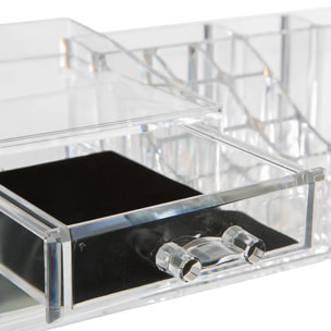 Organiseur 2 tiroirs "Selena" transparent