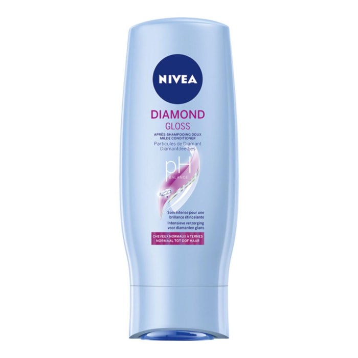 Pack de 6 - Après-shampoing doux NIVEA Diamond Gloss 200ml