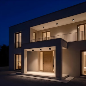 LEDS C4 Plafon Ip66 Cosmos Led Ø168Mm Led 23W Blanco Cálido - 3000K On-Off Gris Urbano