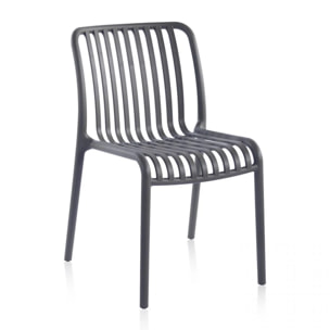 Pack 4 sillas de exterior Jamie Gris