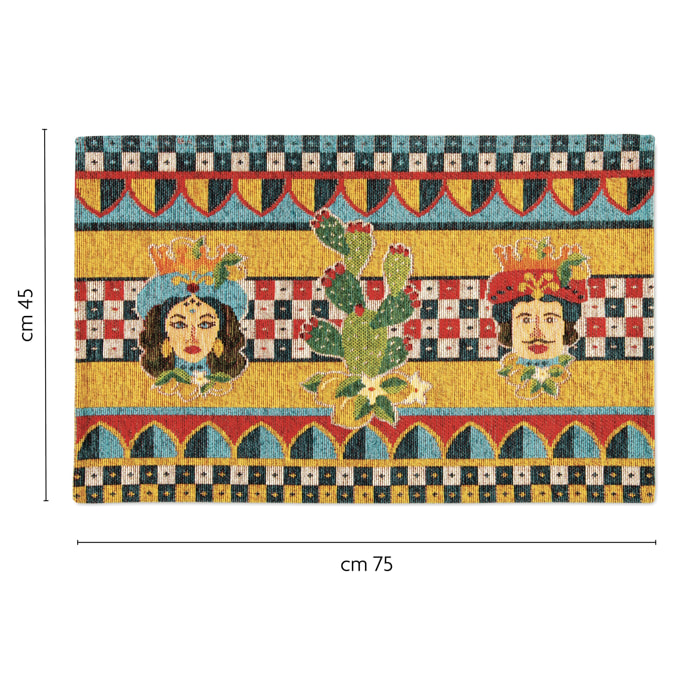 Tappeto Excelsa Sicilian Rhapsody in poliestere 45x75 cm multicolore