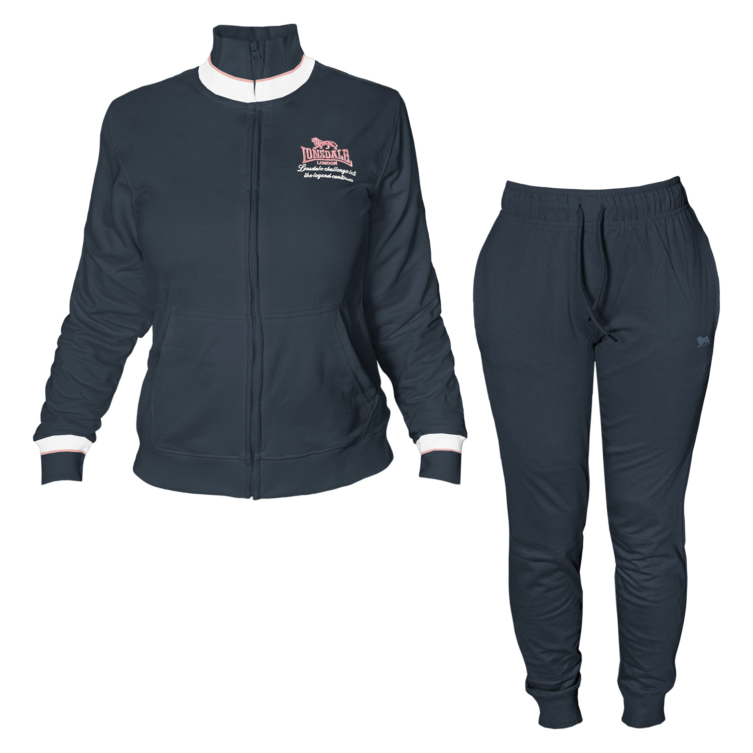 Tuta Donna LONSDALE Cotone Primavera Leggero Full Zip