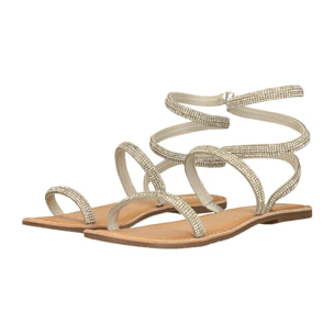 Sandali Donna Tata Italia Argentato