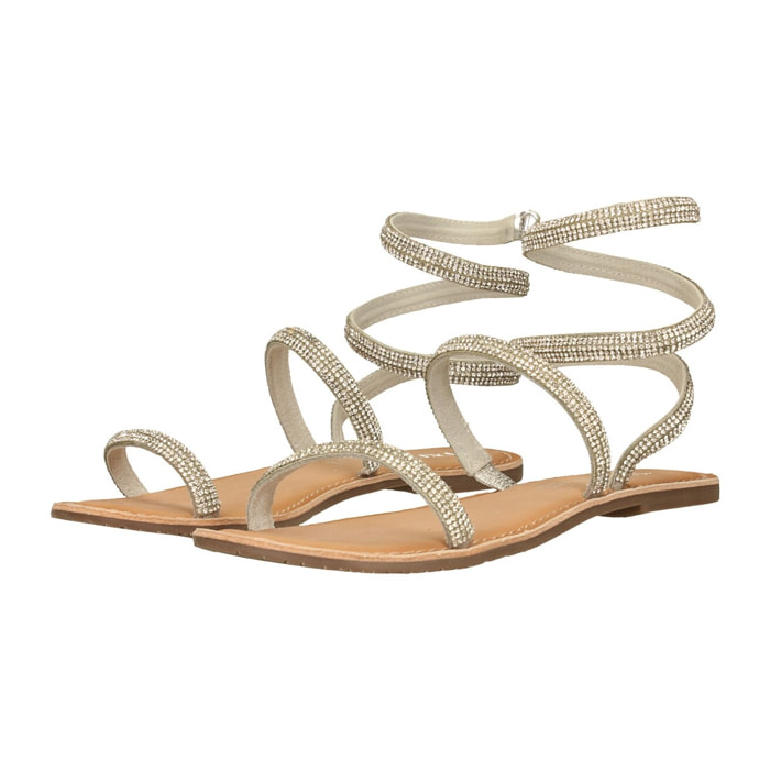 Sandali Donna Tata Italia Argentato