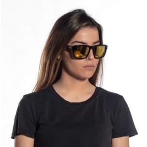 Gafas de sol PALO ALTO VERONA - Lente revo negro brillante y dorado