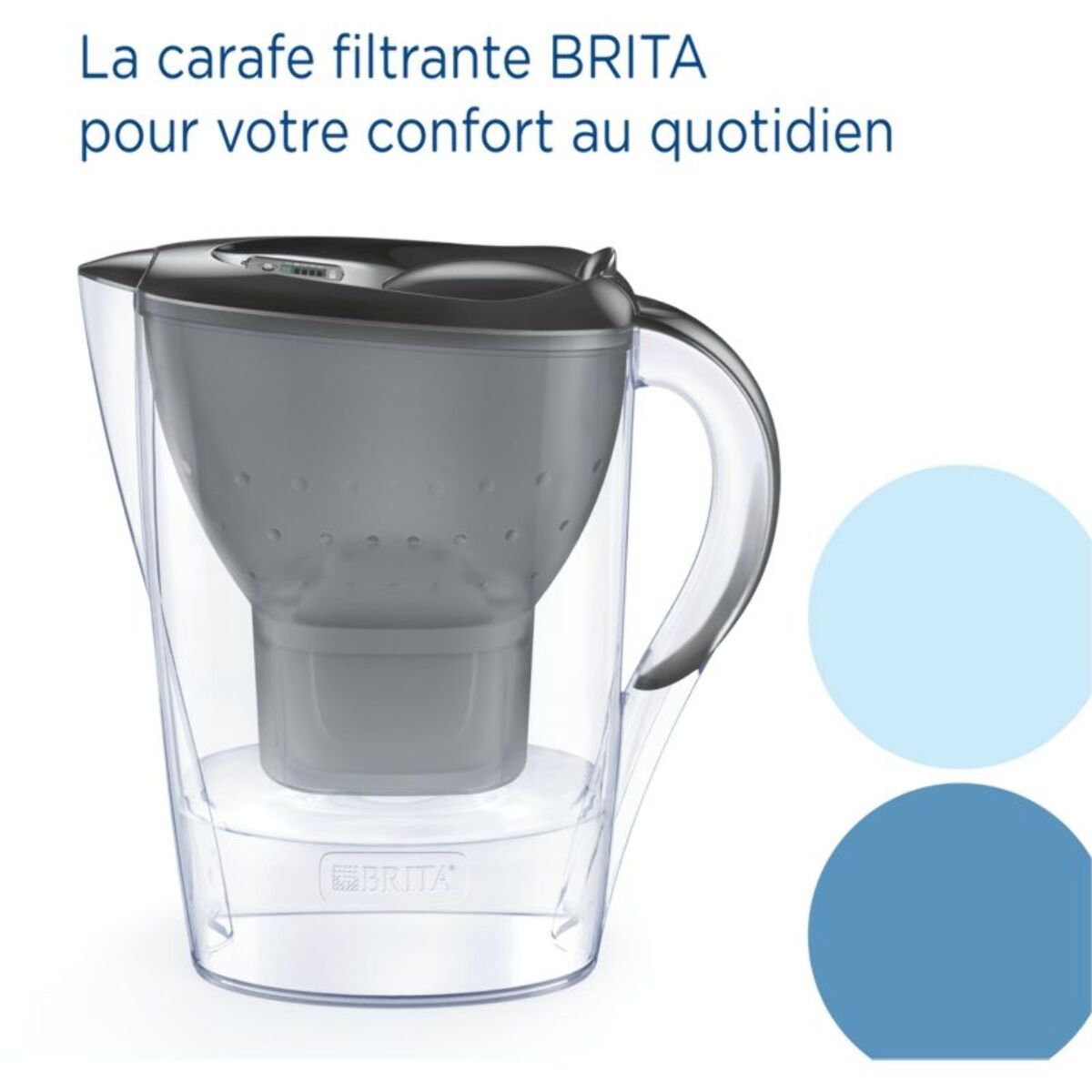 Carafe filtrante BRITA marella graphite