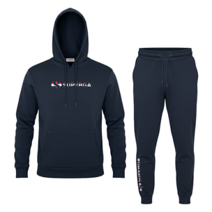 Tuta Uomo SUPERGA Cotone Felpato Cappuccio