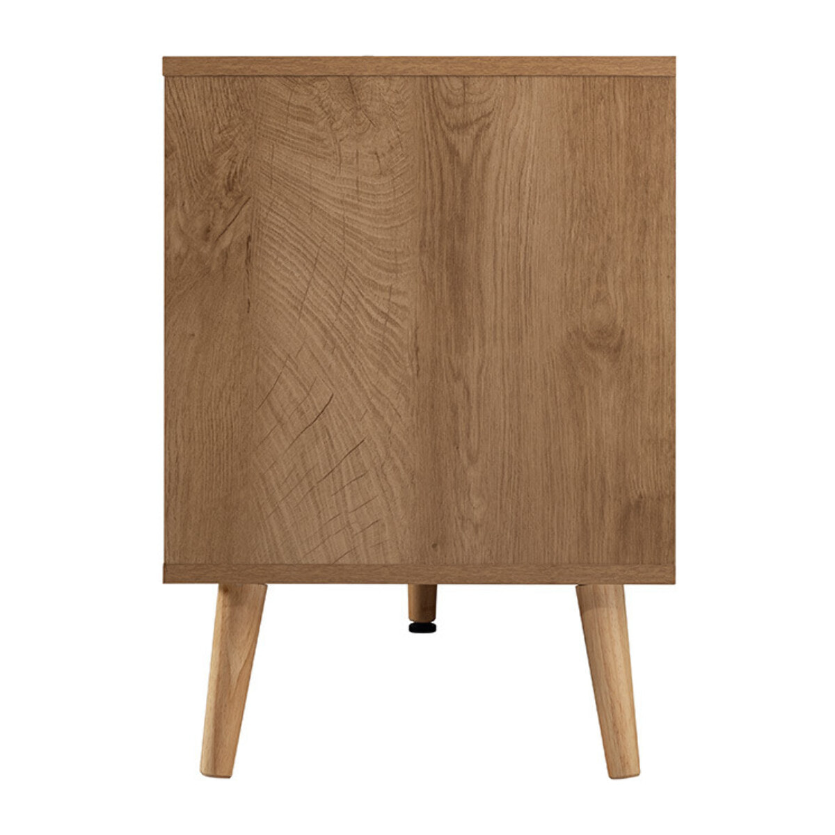 Goto - meuble tv - effet bois et cannage - 140 cm - Bois