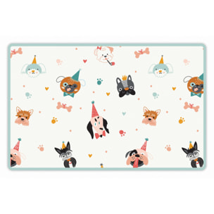 Alfombra de vinilo mascotas CERAMIKO, Dogs party 48x75 cm