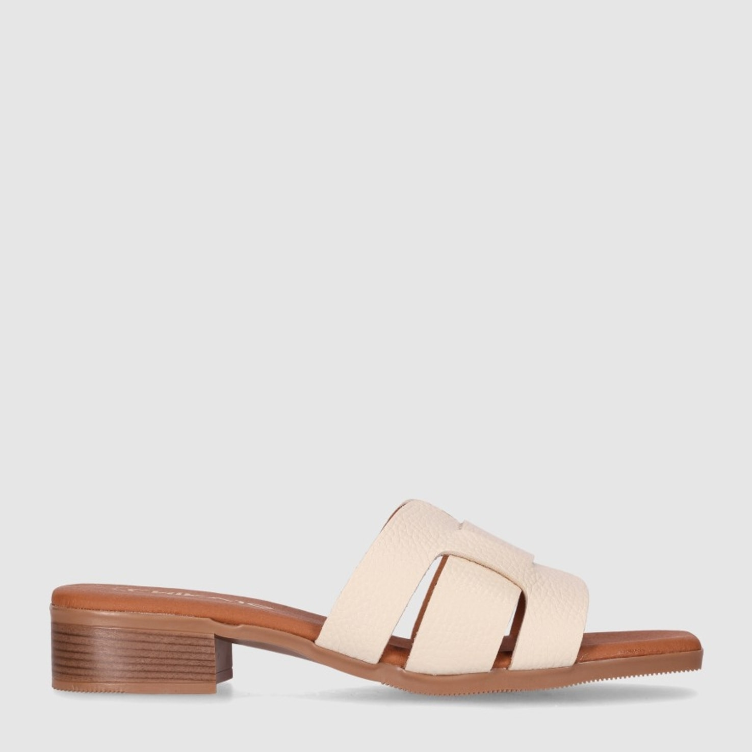 Sandalias de Piel - Hielo - Tacón: 3 cm