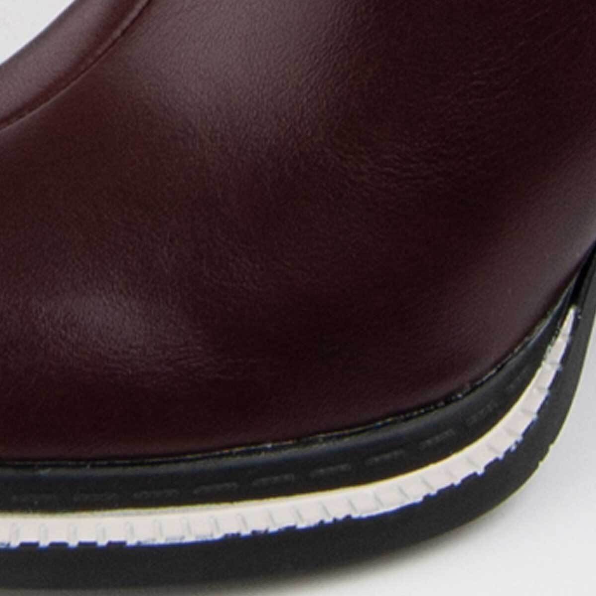 Botín De Tacón - Negro - Altura: 8 Cm