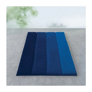 Spirella Tapis de bain Polyester FOUR 55x65cm Bleu