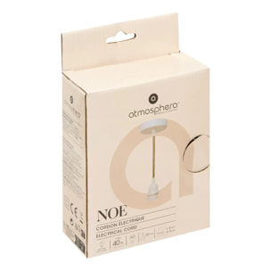 Cordon électrique Noe beige H100cm