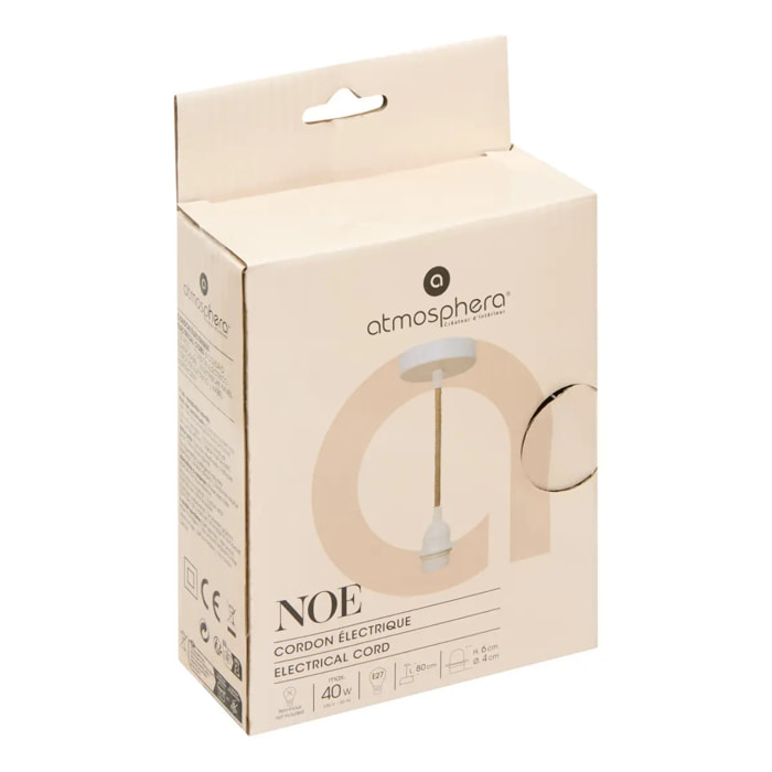 Cordon électrique Noe beige H100cm