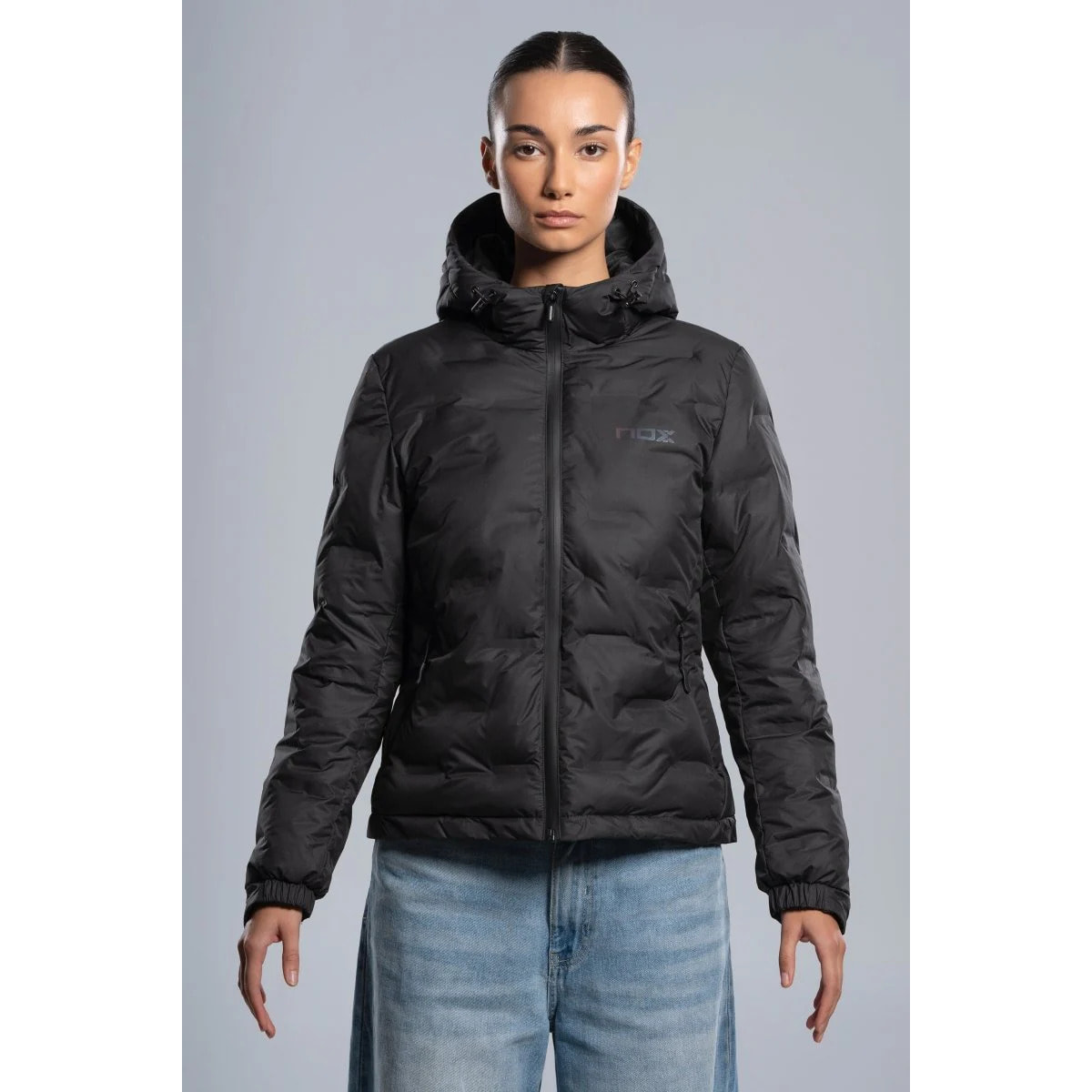 Chaqueta acolchada TEAM negro para mujer