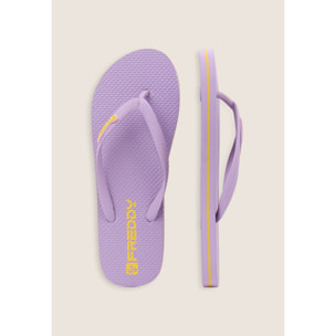 Infradito flip-flop donna con riga a contrasto e loghi