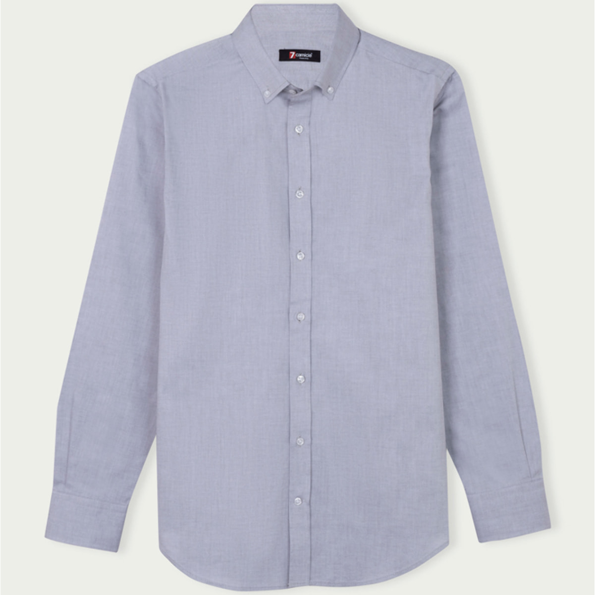 Camicia Uomo 1 Bottone Button Down Slim Oxford unito Verde Oliva