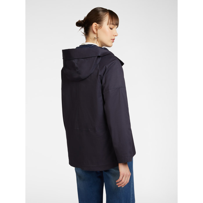 Elena Mirò - Parka de algodón con varias capas - Azul