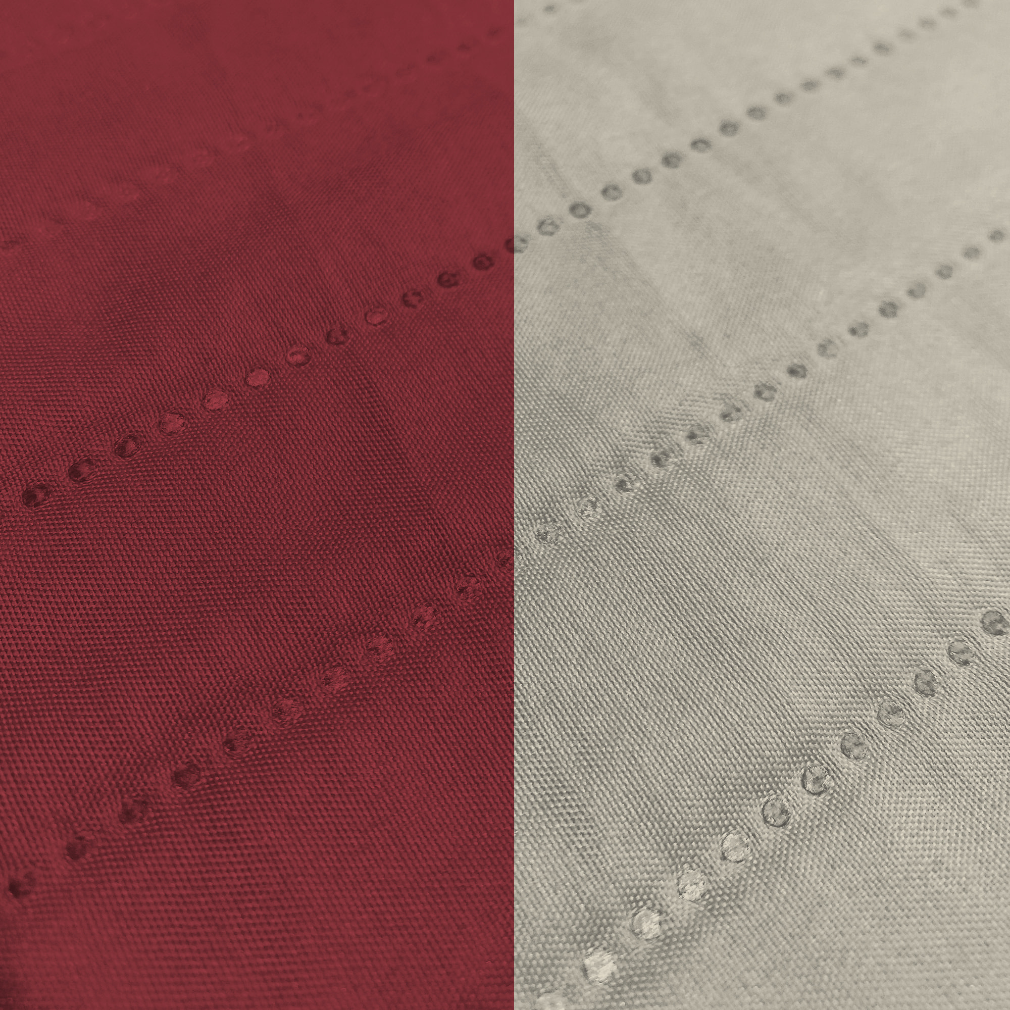 COPRIDIVANO TRENDY, Waterproof, Microfibra, No Stiro - BORDEAUX/PANNA