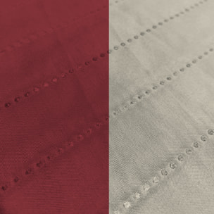 COPRIDIVANO TRENDY, Waterproof, Microfibra, No Stiro - BORDEAUX/PANNA