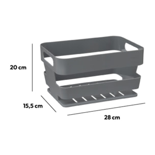 Panier plastique Gris Bath'n store