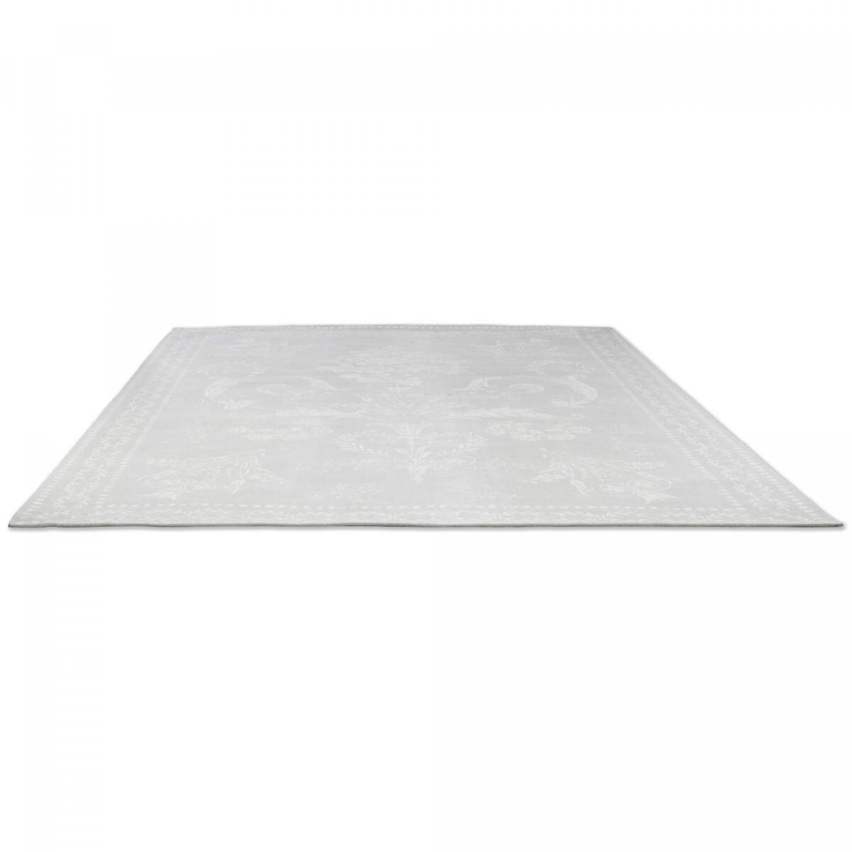Tapis salon et chambre fait main en coton motif floral ECLATANT