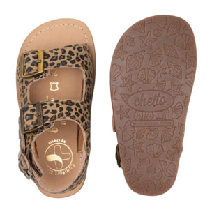 SANDALIA BAREFOOT PIEL CHETTO TIPO BIO ANIMAL PRINT