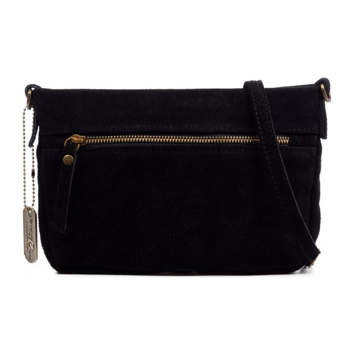 Borsa a tracolla Arre donna. Vera pelle scamosciata.