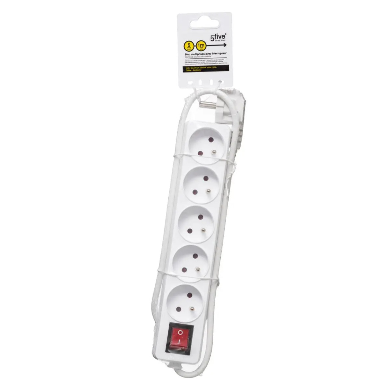 Multiprise 5 prises avec terre
