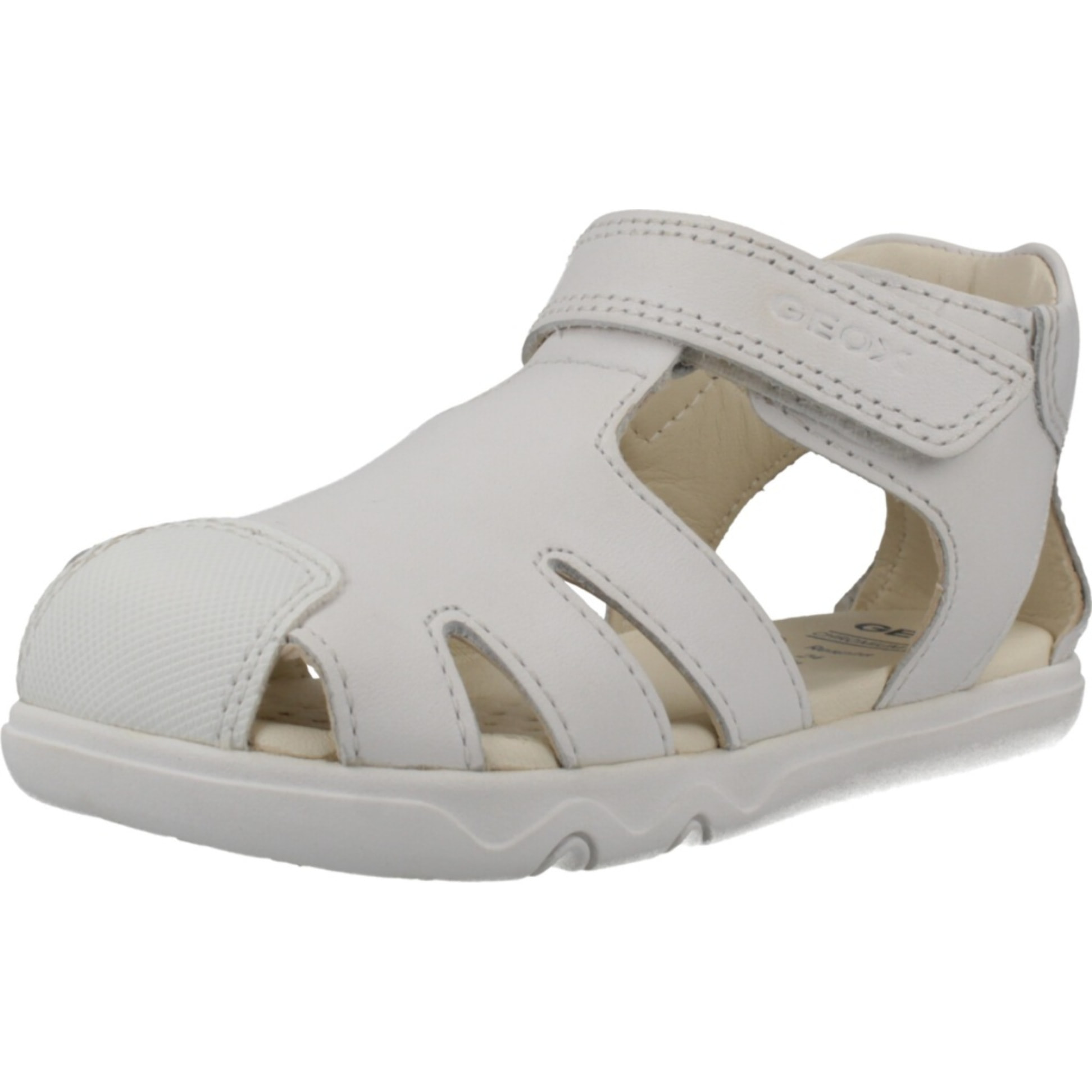Sandalias Niño de la marca GEOX  modelo B SANDAL STEPPIEUP BLANCO