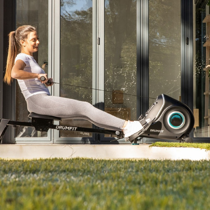 Rameur pliable Cecotec DrumFit Rower 7000 Regatta X. Système de résistance magné