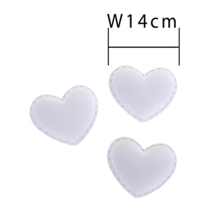 Gessetti A Forma Di Cuore, 12 Pezzi. Altezza 2 Cm - Pezzi 36 - 14X1X1cm - Colore: Bianco - Bianchi Dino - Gessetti, Petali E Piume