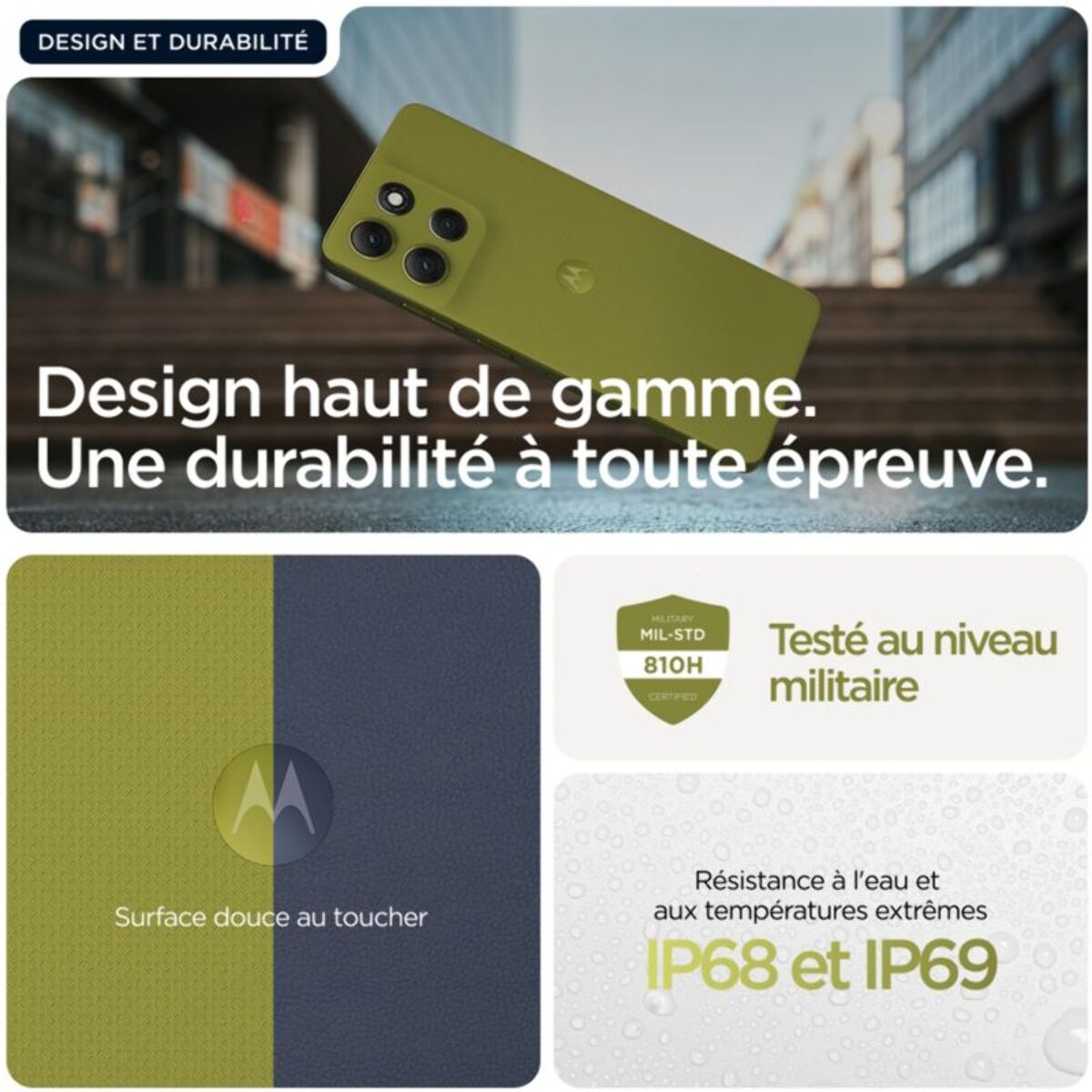 Smartphone MOTOROLA G86 Vert 256Go 5G