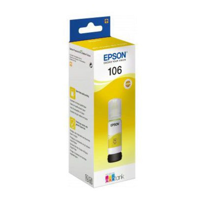 Cartouche d'encre EPSON Bouteille d'Encre Ecotank 106 Jaune (Yellow) Photo - C13T00R440
