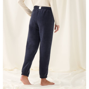 Pantalón de chenilla con borreguito Silvi color azul Poliéster
