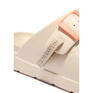 Sandalias Abiertas de Mujer Hebilla Ajustable Vibe Beige