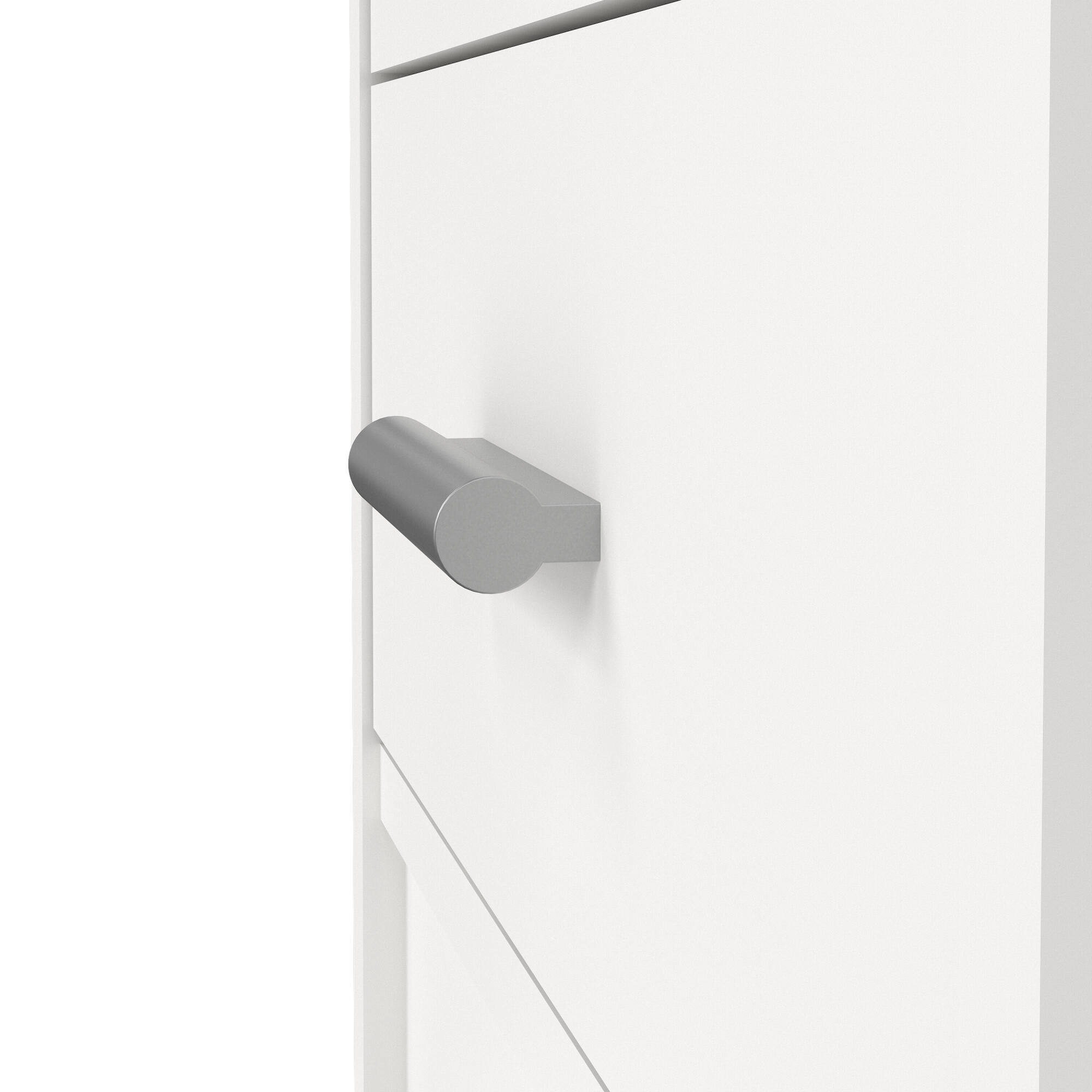 Scrivania Appollo, Scrittoio multiuso, Tavolo per ufficio porta PC, Piano di lavoro, 110x45 h76 cm, Bianco