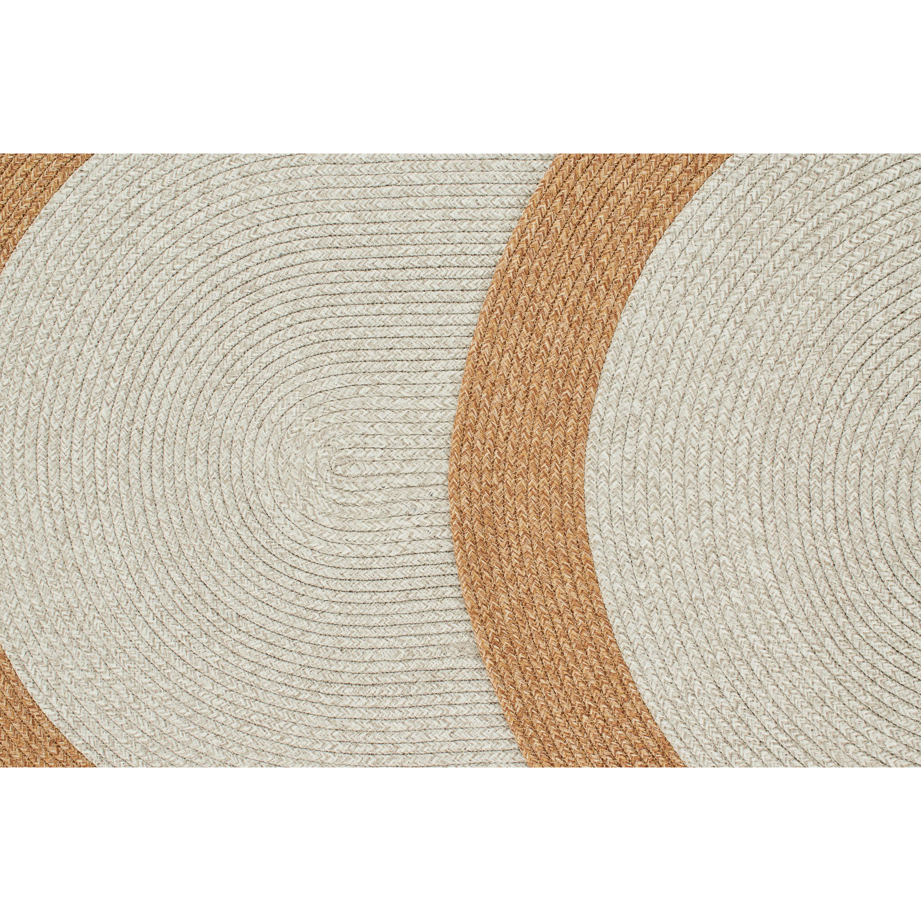Tapis fait main effet toile de jute