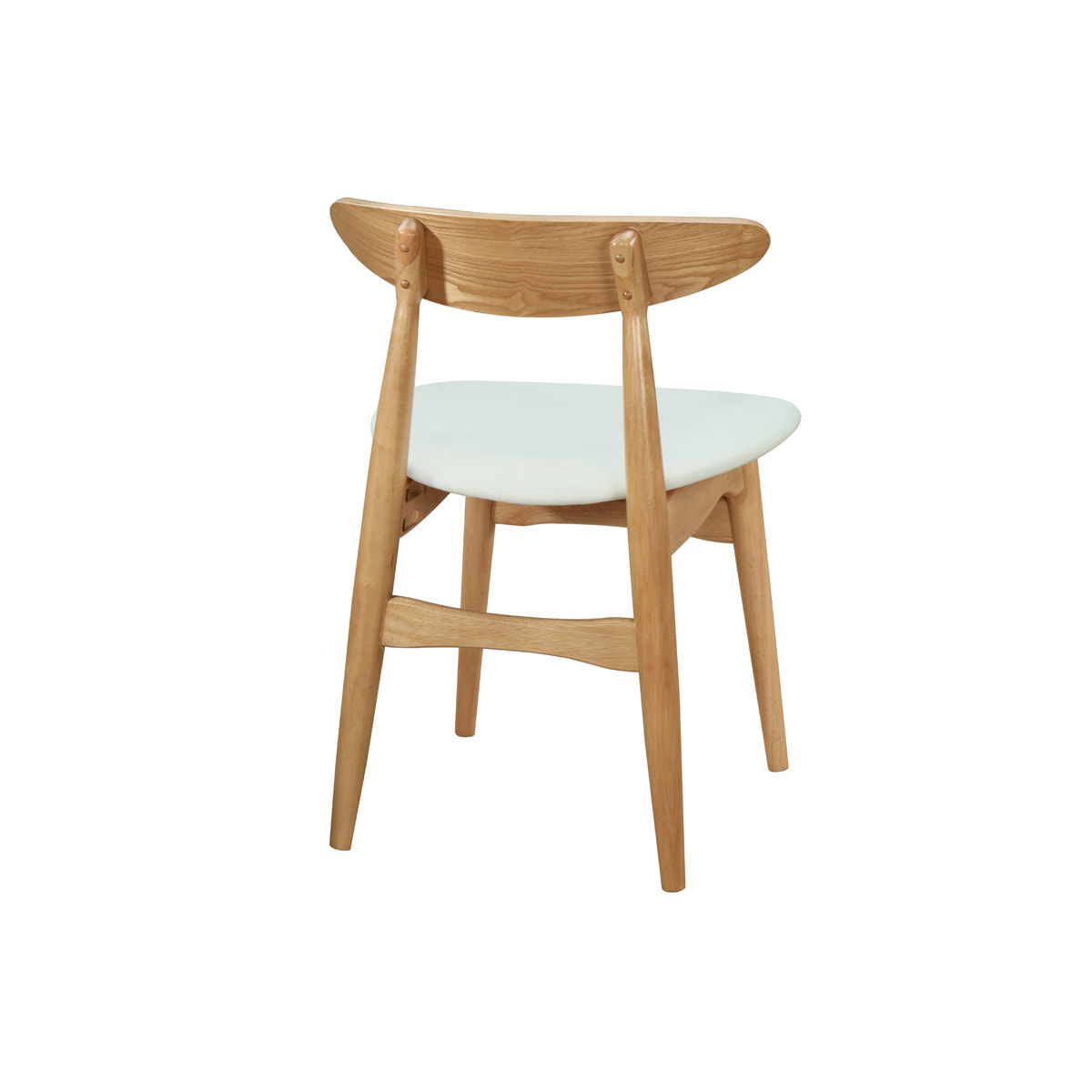 Chaises scandinaves en bois clair et blanc (lot de 2) WALFORD