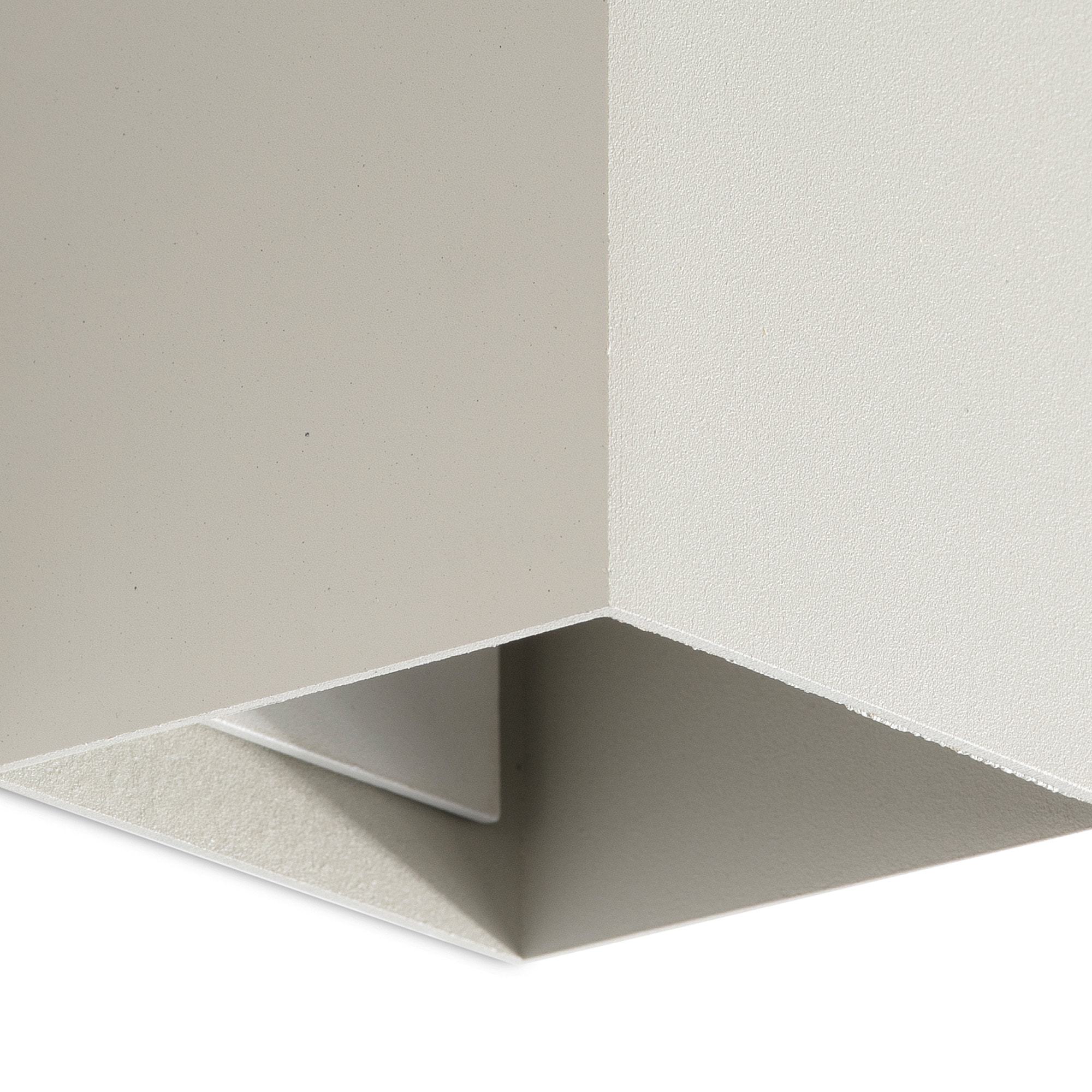 LUNE 2L Applique carré gris