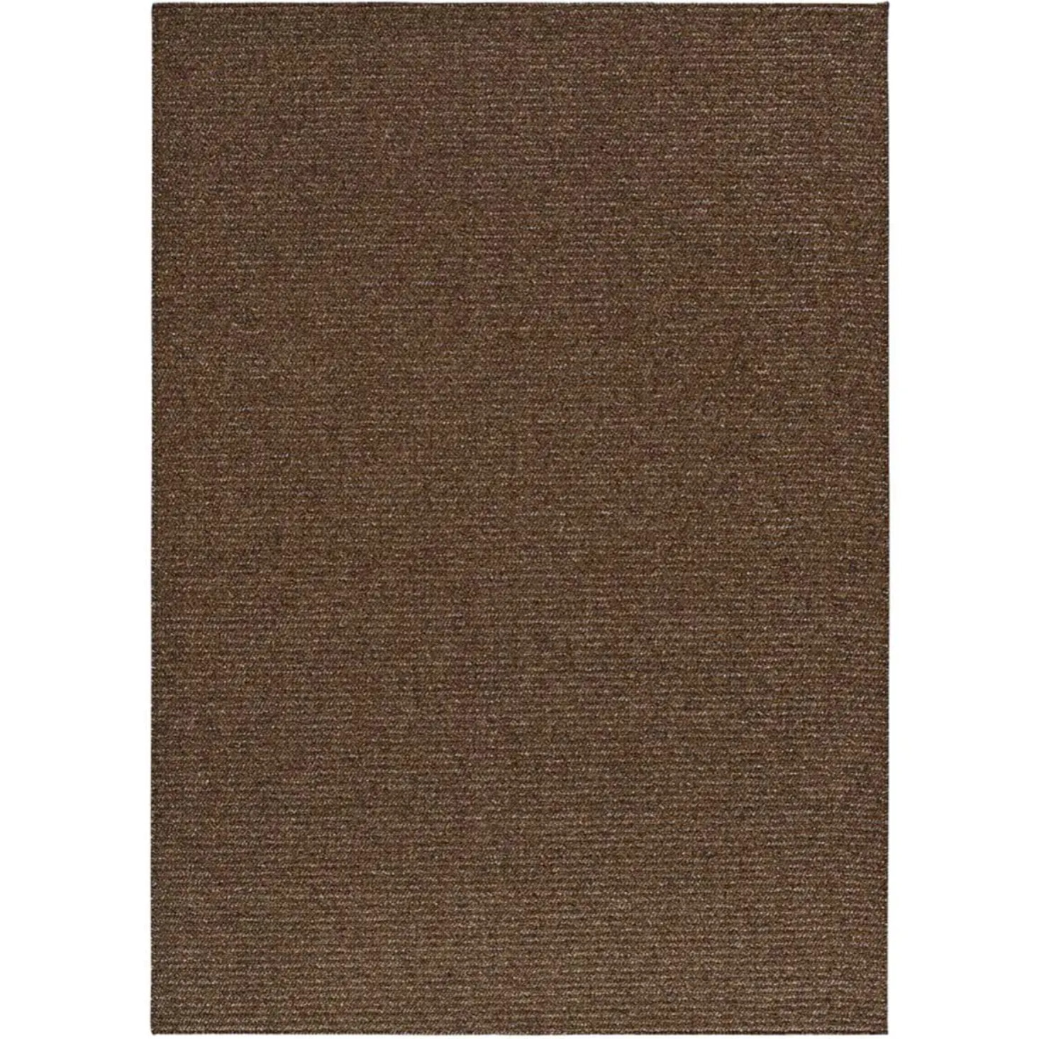 LUMEN Alfombra lavable lisa con bucles marrón, varias medidas disponibles.