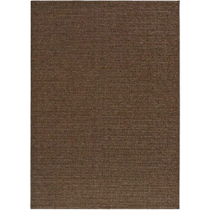 LUMEN Alfombra lavable lisa con bucles marrón, varias medidas disponibles.