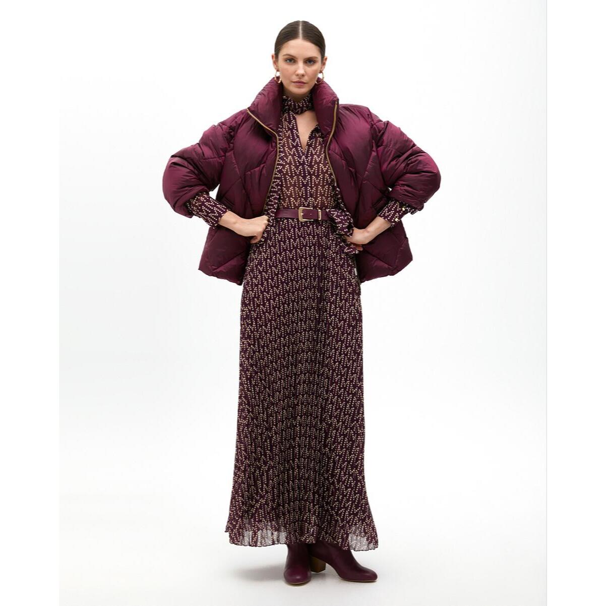 Anorak Metallico Trapuntato Midi